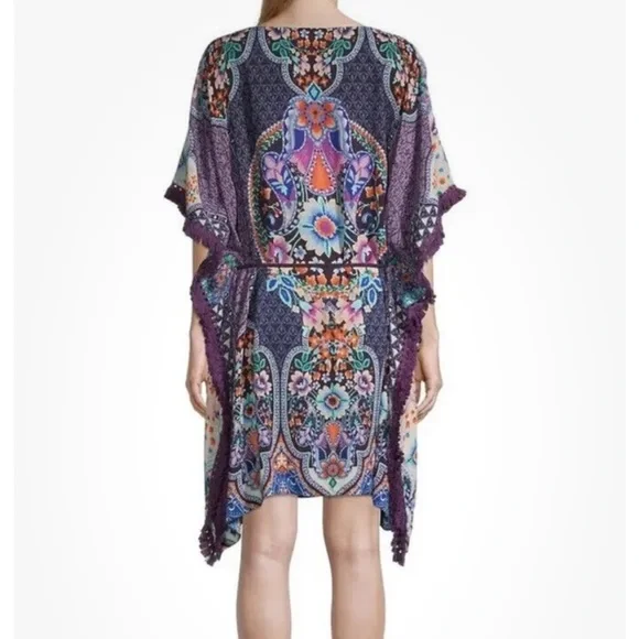 Johnny Was Saba Tunic Swimsuit Cover/Bathing Suit Cover Up Size L - Picture 4 of 11